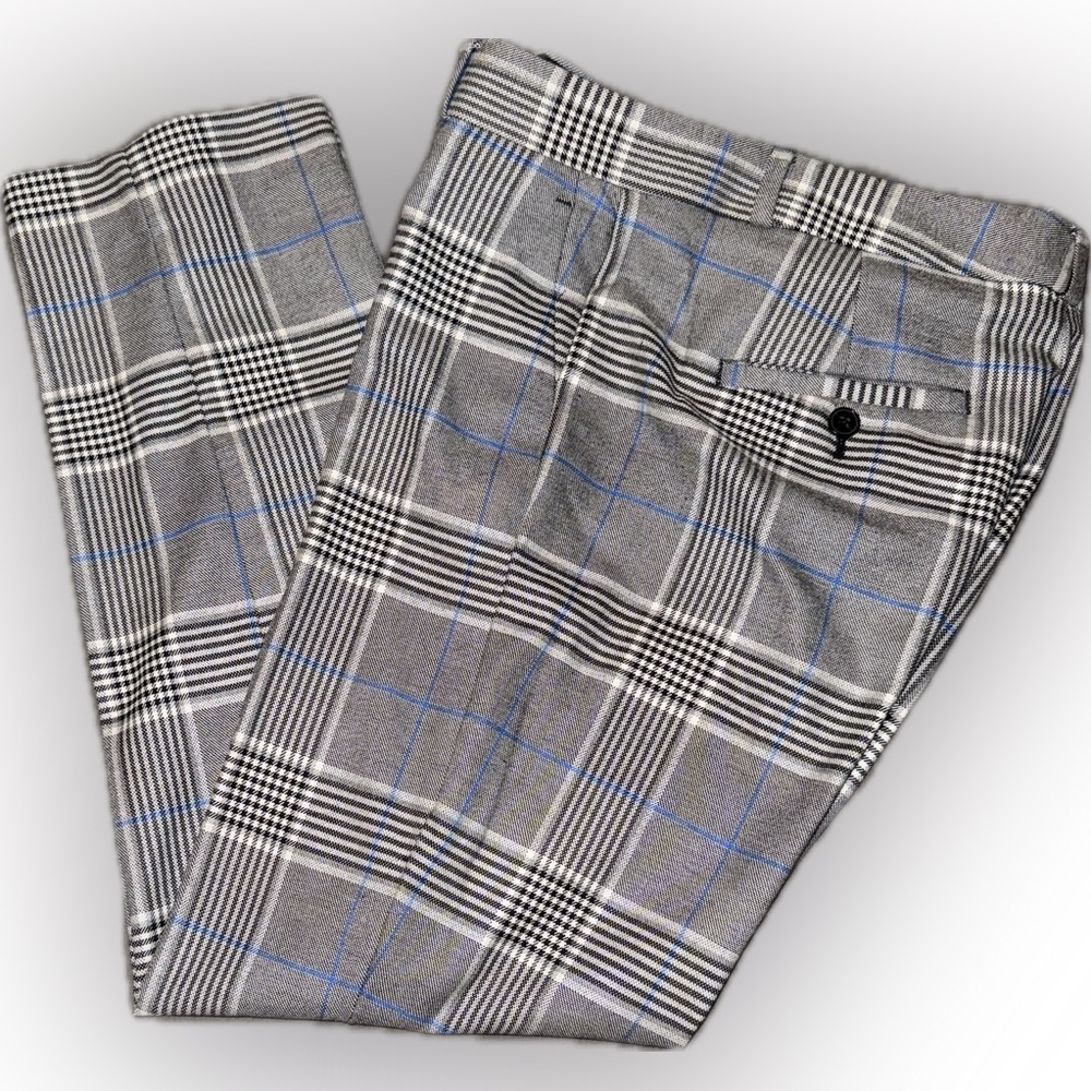 BANANA REPUBLIC - AVERY - CHECK PATTERNED PANTS - SIZE 4